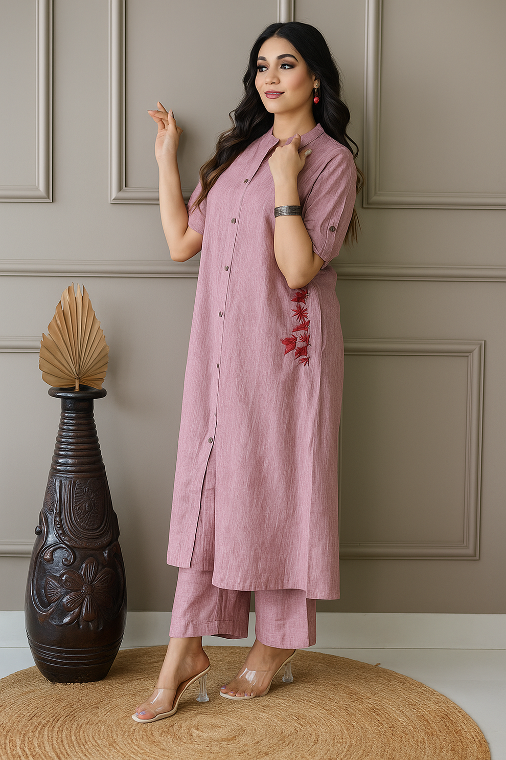 Bm levender kurta pant