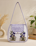 Block Printed Quilted Cotton Shoulder Bag
