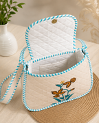 Block Printed Quilted Cotton Shoulder Bag