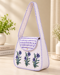 Block Printed Quilted Cotton Shoulder Bag