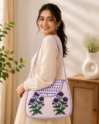 Block Printed Quilted Cotton Shoulder Bag