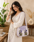 Block Printed Quilted Cotton Shoulder Bag