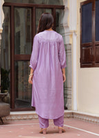 Lilac Rayon Co-Ord Set