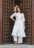 Pearl Bush Katha Cotton Kurta and Palazzo Set