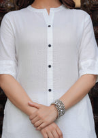 Pearl Bush Katha Cotton Kurta and Palazzo Set