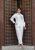 Sequined Cotton Co-Ord Set