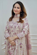 Floral Printed Embroidered Kurta and Pant Set with Dupatta
