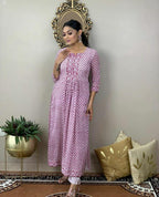 Procion Printed Nayra Cut Kurta and Pant Set