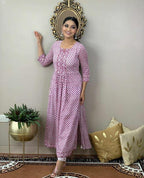 Procion Printed Nayra Cut Kurta and Pant Set