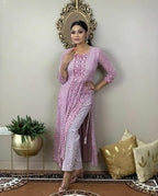 Procion Printed Nayra Cut Kurta and Pant Set