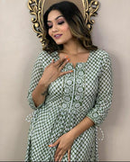 Procion Printed Nayra Cut Kurta and Pant Set
