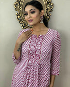 Procion Printed Nayra Cut Kurta and Pant Set