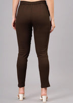 Brown Stretchable Cotton Pant