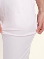 White Stretchable Cotton Pant