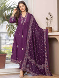 Sm purple cotton kuta set